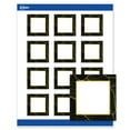 thumbnail image 1 of Avery Square Labels, Black with Gold Pattern, 2" x 2", Matte, Black Border with Gold Veins, 1 of 10
