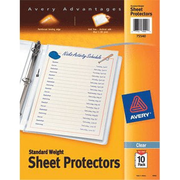 Avery Standard Weight Sheet Protector (Pack of 18)