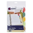 thumbnail image 1 of Avery Style Edge Insertable Plastic Dividers, 5.5 x 8.5 Inches, 5-Tab Set, 1 Set (11118), 1 of 3