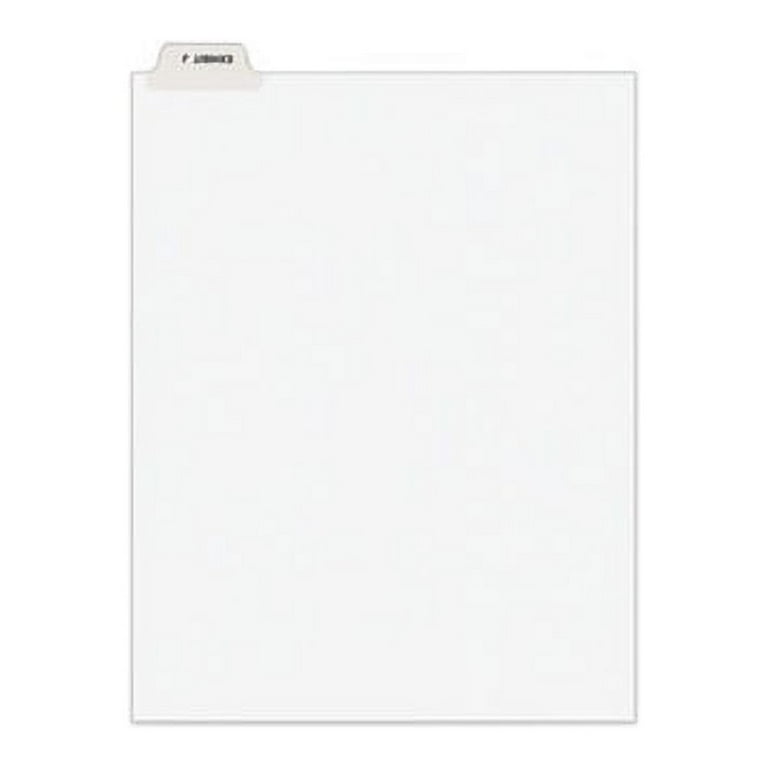 Avery-Style Preprinted Legal Bottom Tab Divider, 26-Tab, Exhibit J, 11 x 8.5, White, 25/PK Avery-Style Preprinted Legal Bottom Tab Divider, 26-Tab, Exhibit J, 11 x 8.5, White, 25/PK