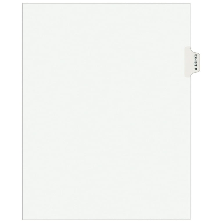 Avery Individual Legal Exhibit Dividers - Avery Style - 1 Printed Tab(s) - Character - J - 8.5 Avery Individual Legal Exhibit Dividers - Avery Style - 1 Printed Tab(s) - Character - J - 8.5
