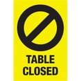 thumbnail image 1 of Avery; Surface Safe TABLE CLOSED Preprinted Decals - 10 / Pack - Table Closed Print/Message - 4" Width x 6" Height - Rectangular Shape - Water Resistant, Pre-printed, Chemical Resi | Bundle of 5 Packs, 1 of 1