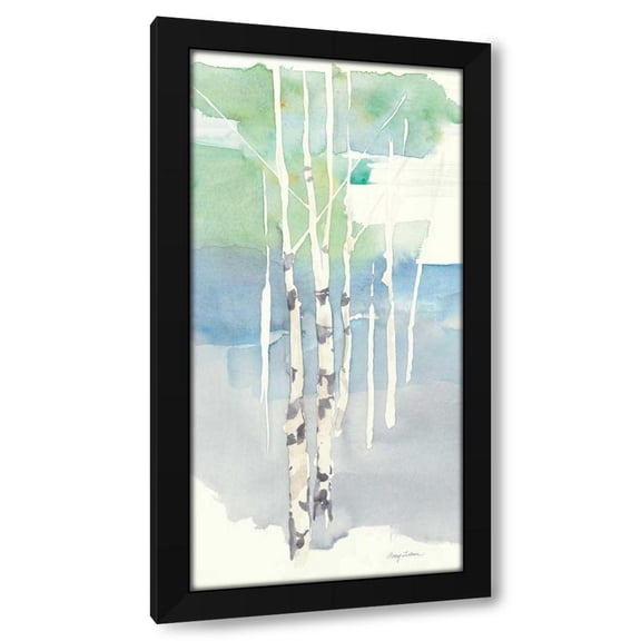 Avery Tillmon 9x14 Black Modern Wood Framed Wall Art Titled - Aspens Panel I