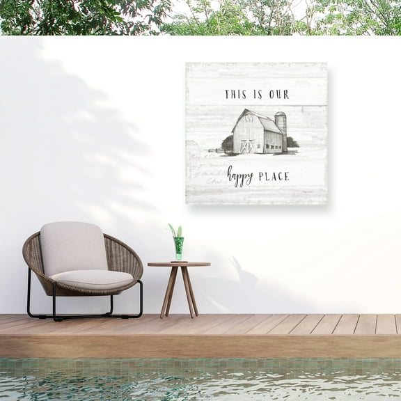 Avery Tillmon 'Farm Life IV Shiplap' Outdoor Canvas 14x19