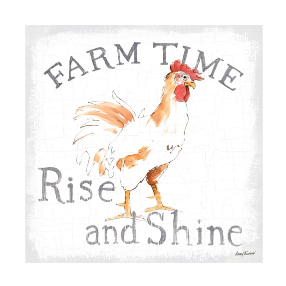 Avery Tillmon 'Farm Time enamel' Canvas Art
