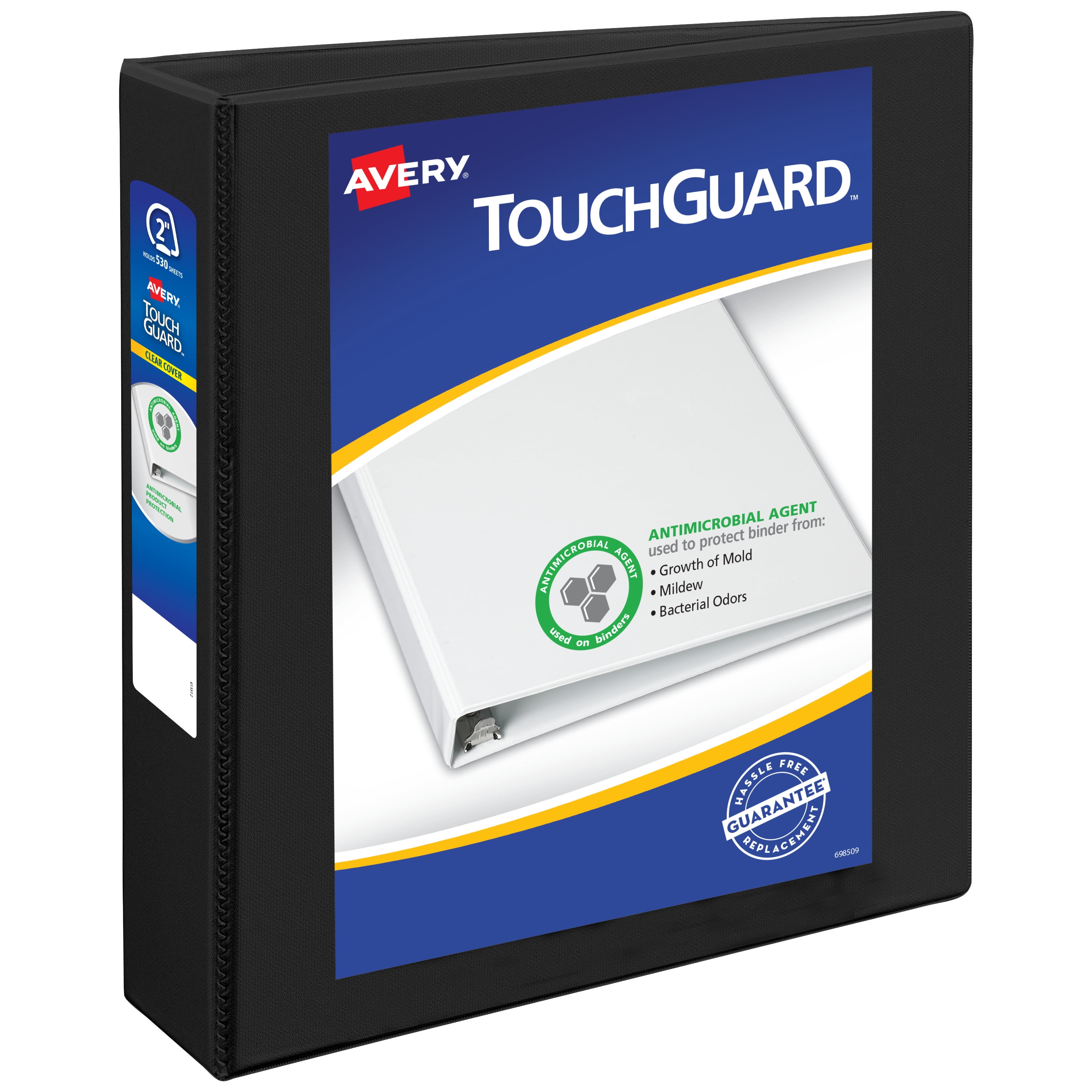 Avery TouchGuard Protection View 3 Ring Binder Clear View Cover 2 Slant Rings 1 White Binder 17143 6ad84a14 0a45 4387 8dde 7fe7db120fb2.2e06449505a418b7718a05a740f62314