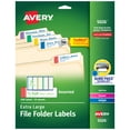 thumbnail image 1 of Avery TrueBlock Extra Large File Folder Labels, Assorted (5026), 1 of 8
