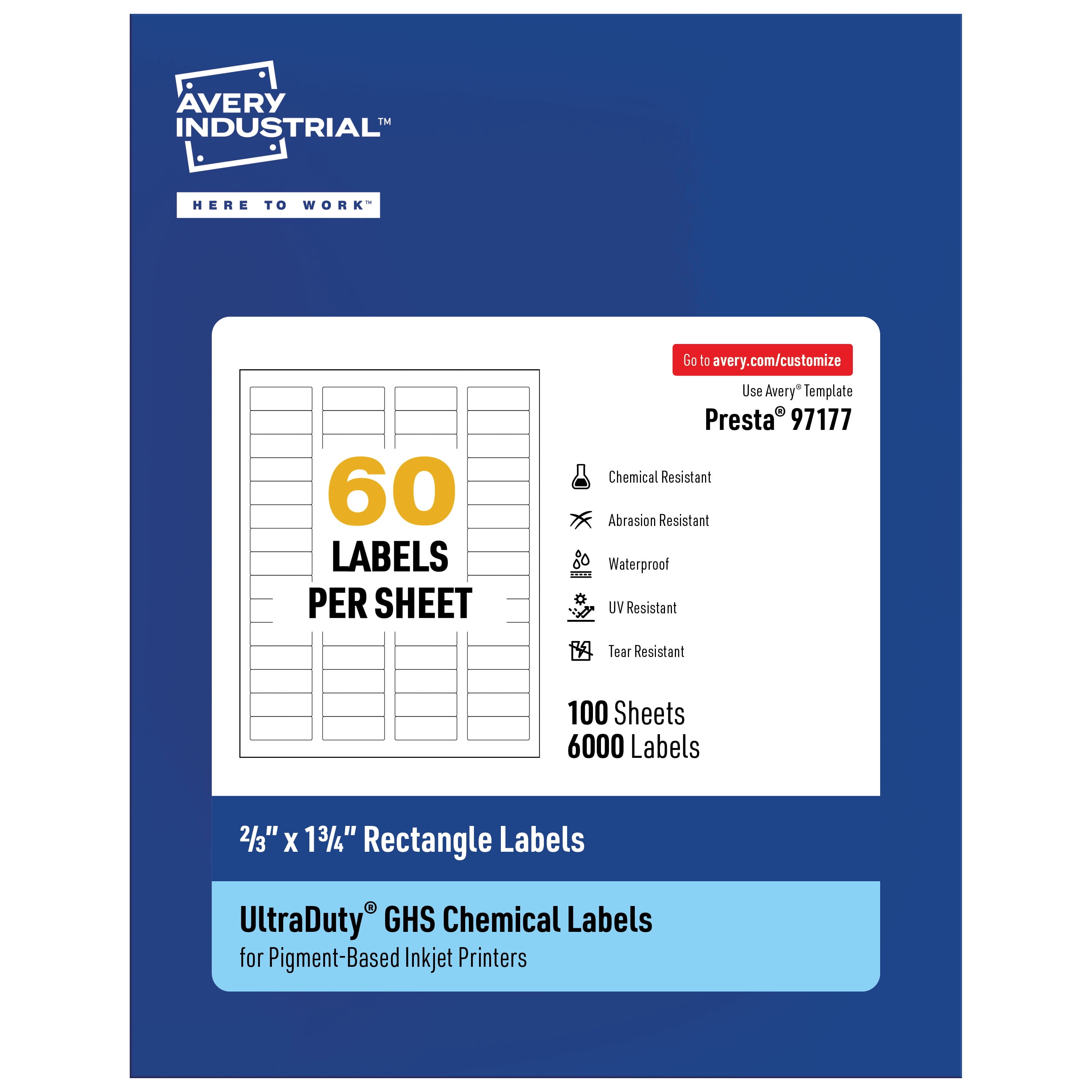 2 pack) Avery File Folder Labels, White, 2/3 x 3-7/16, 252 Labels