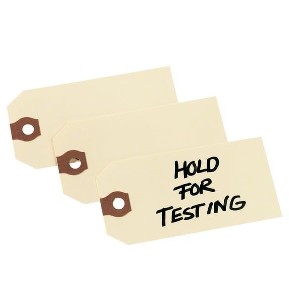 Avery Unstrung Shipping Tags, 11.5 pt. Stock, 3-3/4" x 1-7/8", 1,000 Manila Hang Tags (12303)