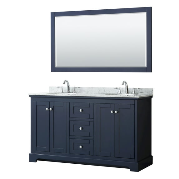 Wyndham Collection Wcv232360dcmunom58 Avery 60" Free Standing Double Basin Vanity Set -