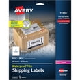 thumbnail image 1 of Avery® Waterproof Shipping Labels with TrueBlock - Permanent Adhesive - Rectangle - Laser - White - Film - 2 / Sheet - 10 Total Sheets - 20 Total Label(s) - 5 | Bundle of 5, 1 of 2