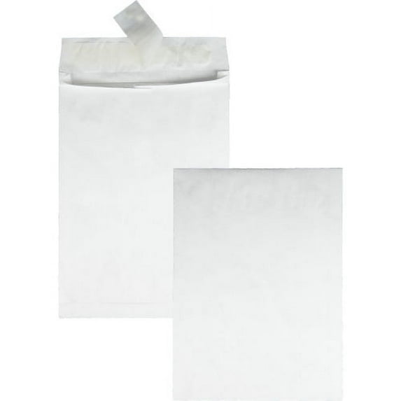 Avery White Shipping Labels with TrueBlock Technology 18126, 5-1/2" x 8-1/2", 20pk and Quality Park Tyvek Plain Expansion Envelopes Bundle