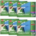 thumbnail image 1 of Avery WorkSaver Tab Inserts, 2 inches, White, 100 Inserts per Pack, 6 Packs, 600 Inserts Total (11136), 1 of 6