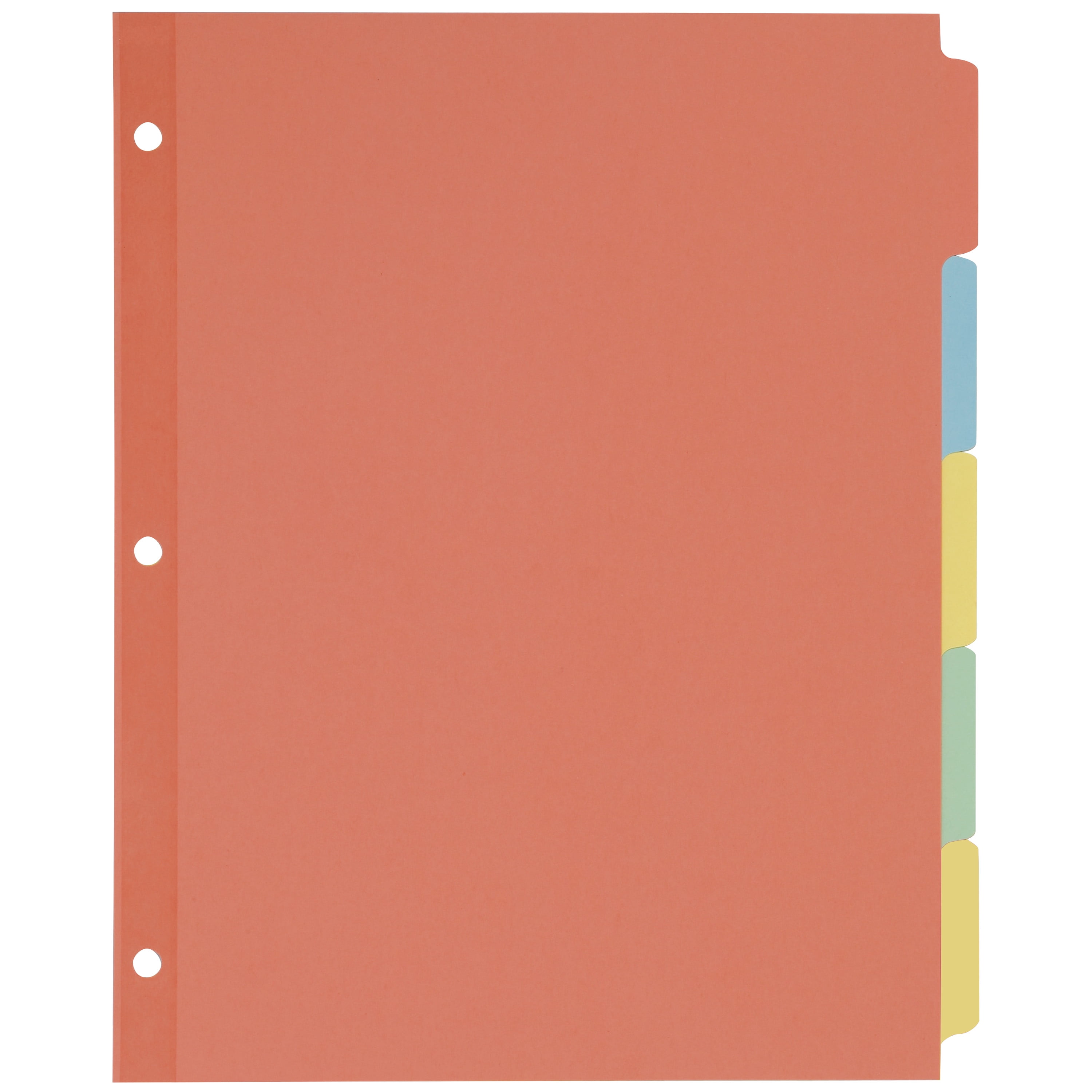 Avery Write-On Paper Dividers for 3 Ring Binders, 5-Tab Set, 8.5