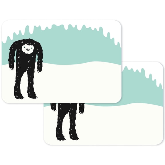 Avery Yeti Name Tags, Abominable Snowman, Christmas Great for Gifts or Party Favors, No Lift, Handwrite Only, 36 Total (Pack of 2)