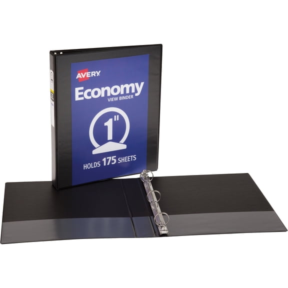 Avery&reg;, AVE05710BD, Economy View Binder, 4 / Bundle, Black