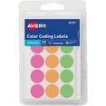 thumbnail image 1 of Avery reg; Dot Stickers, 3/4" Diameter, Assorted Neon, 315 Total (6733) - 3/4" Diameter - Removable Adhesive - Round - Neon Pink, Neon Green, Neon Orange, Neon Green - Paper - 15 / Sheet - 21 Total Sh, 1 of 1