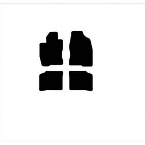 Averys Floor Mats 2056-701 Custom-Fit Nylon Carpeted Floor Mats For 2004-2009 Toyota Prius, Black, 4 Piece Set