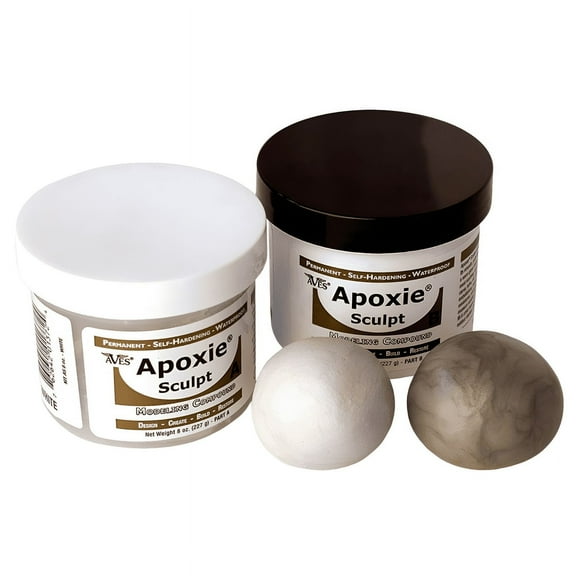 Aves Apoxie Sculpt 1 Lb. Stone White - 2 Part Modeling Compound (A & B)
