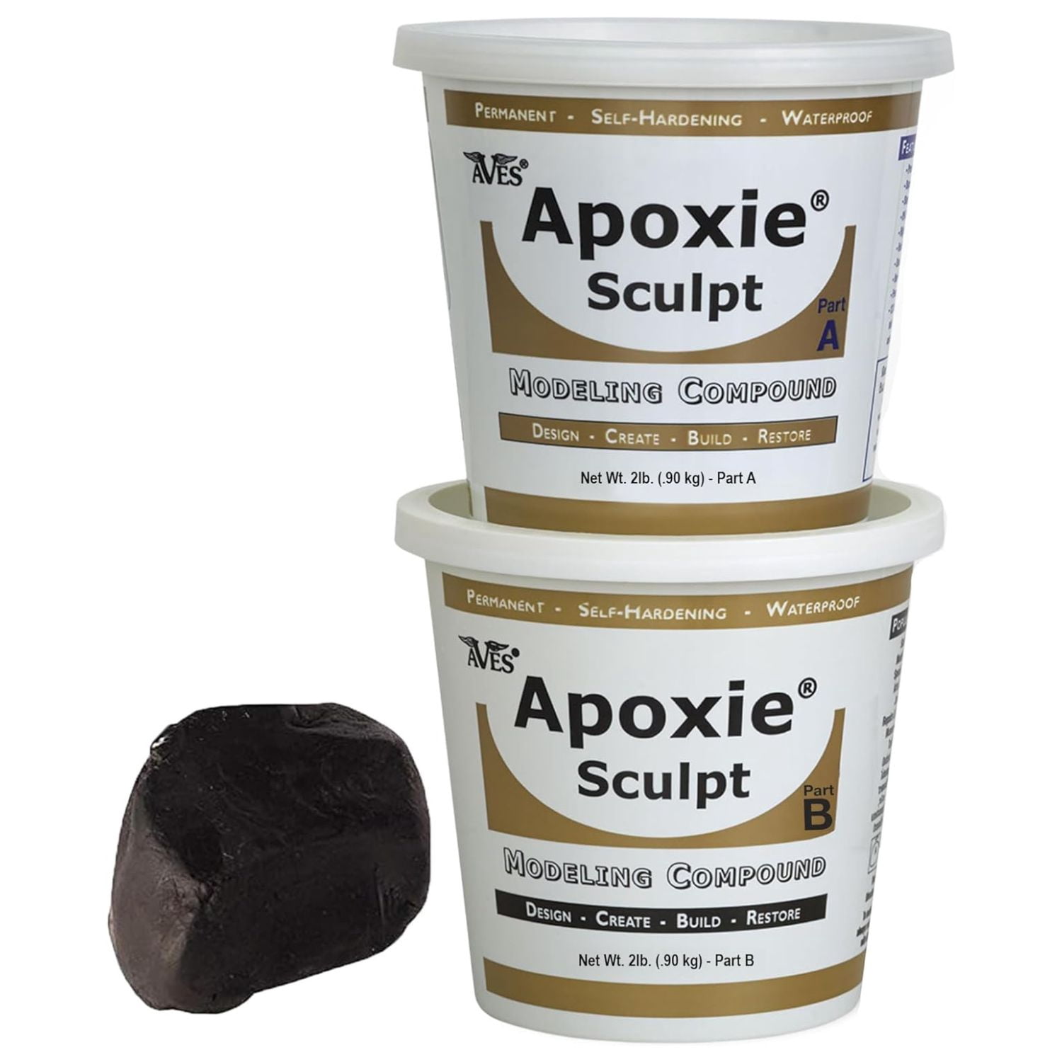 Aves, Aposie Sculpt - 2 Part Modeling Compound, 4 Pound, Black ...