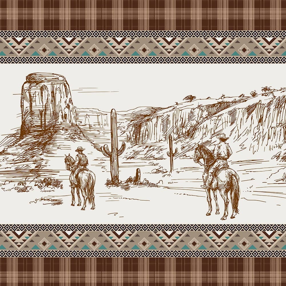 Avezano Cowboy Geburtstagsbanner – 180 X 100 Cm, Vinyl, Mit Western-Motiv Für Party-Deko