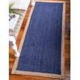 thumbnail image 1 of Avgari Creation Eco Friendly Blue Hand Braided Rectangle Living Room ,Office Area Rug Rag Rug Modern Carpet 5x7" Sq Feet, 1 of 5
