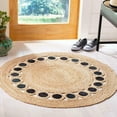 thumbnail image 1 of Avgari Creation Round Rug 100% Natural Jute Braided Beige Color Rug Modern Rustic Rug Carpet Doormat-2" Feet (24 Inch), 1 of 5