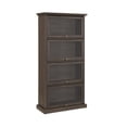 thumbnail image 1 of Avger 4-Tier Glass Display Storage Cabinet with Flip Up Doors, 1 of 15