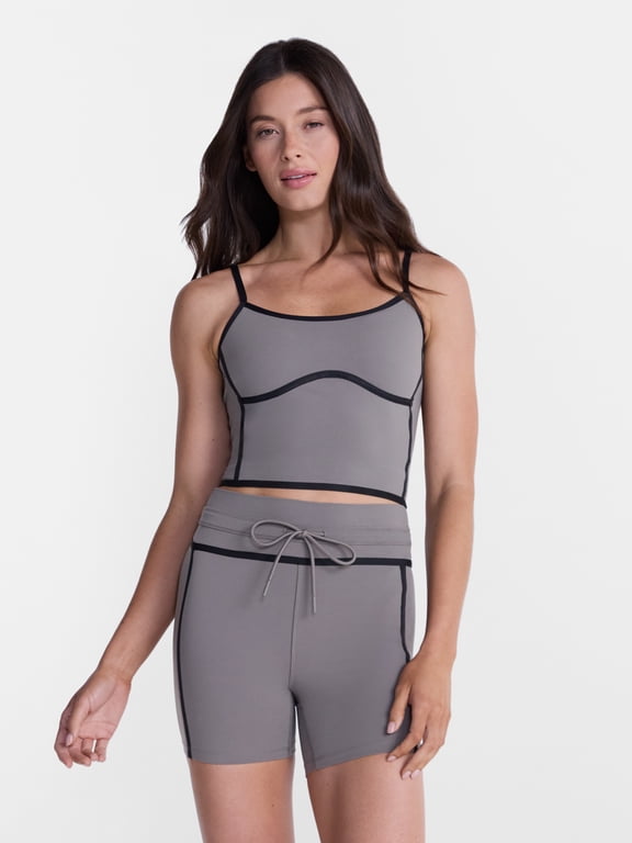 Avi Women's SoftSculpt Tipped Tank Bra, Sizes XS-XXL