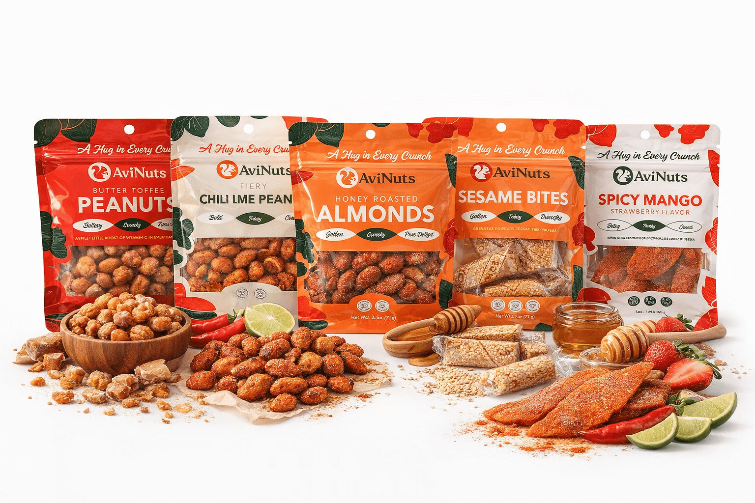 Single Thread Snacks AviNuts Assorted Snack Variety Pack, Mixed Nuts & Dried Fruit Snacks, 5 ...