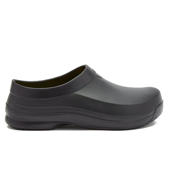 Avia Flame Slip Resistant Clogs for Men, Slip on Work Shoes, Black