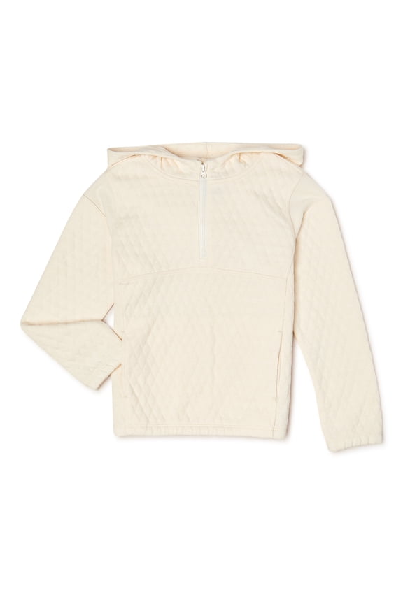 Girls Active Half-Zip Hoodie, Sizes 4-18 & Plus