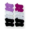 thumbnail image 1 of Avia Girls Performance Cushioned No Show Socks for Girls, Sizes S-L, 12 Pairs, 1 of 2