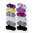 thumbnail image 1 of Avia Girls Performance Cushioned No Show Socks for Girls, Sizes S-L, 12 Pairs, 1 of 2