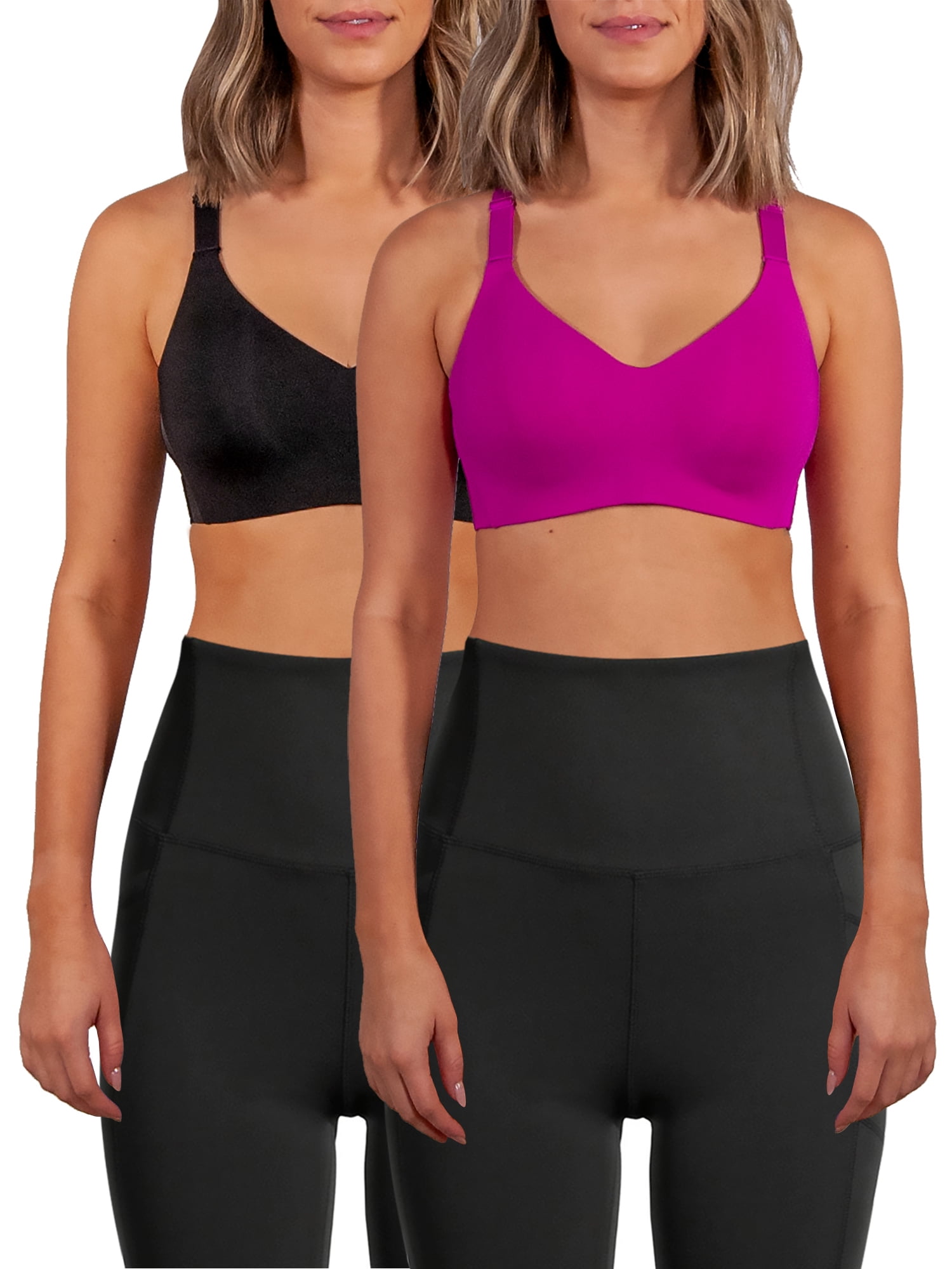 Hurley Sports Bra Large 2 Pack Padded Athletic Wear Support Workout  Training