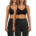 thumbnail image 1 of Avia Wireless Sports Bra for Women, High Support, XS-3XL, 2-Pack, 1 of 5