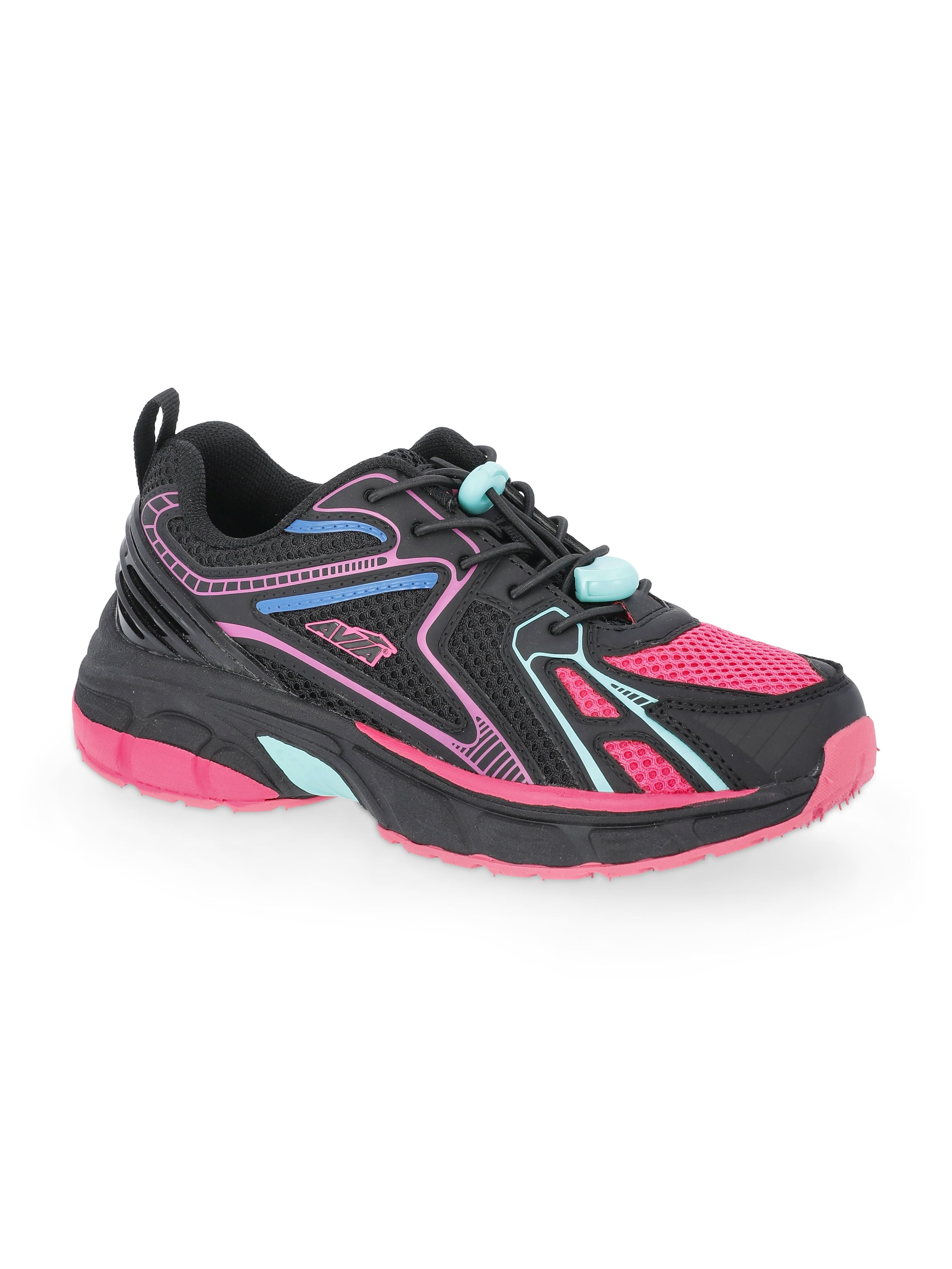 Avia Kids Running Sneakers with Bungee Laces