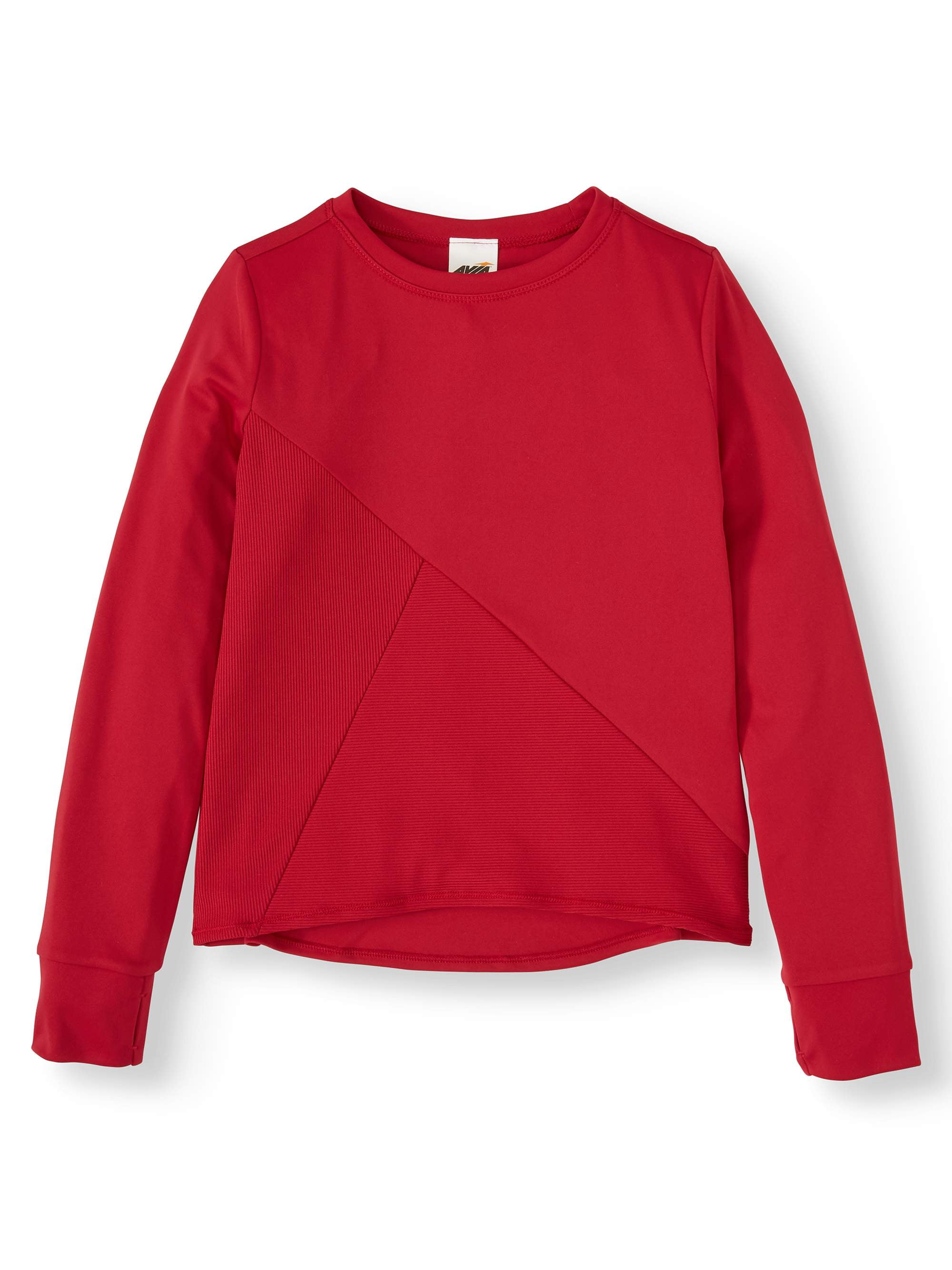 Avia Long Sleeve Performance Tee (Little Girls & Big Girls) - Walmart.com