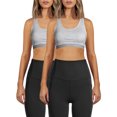 thumbnail image 1 of Avia Racerback Sports Bra for Women, Medium Support, S-3XL, 2-Pack, 1 of 4