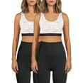 thumbnail image 1 of Avia Medium Support Racerback Sports Bra, 2 Pack, 1 of 4