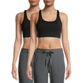 thumbnail image 1 of Avia Sports Bra for Women, Strappy Style, Medium Support, Size S-3XL, 2-Pack, 1 of 4