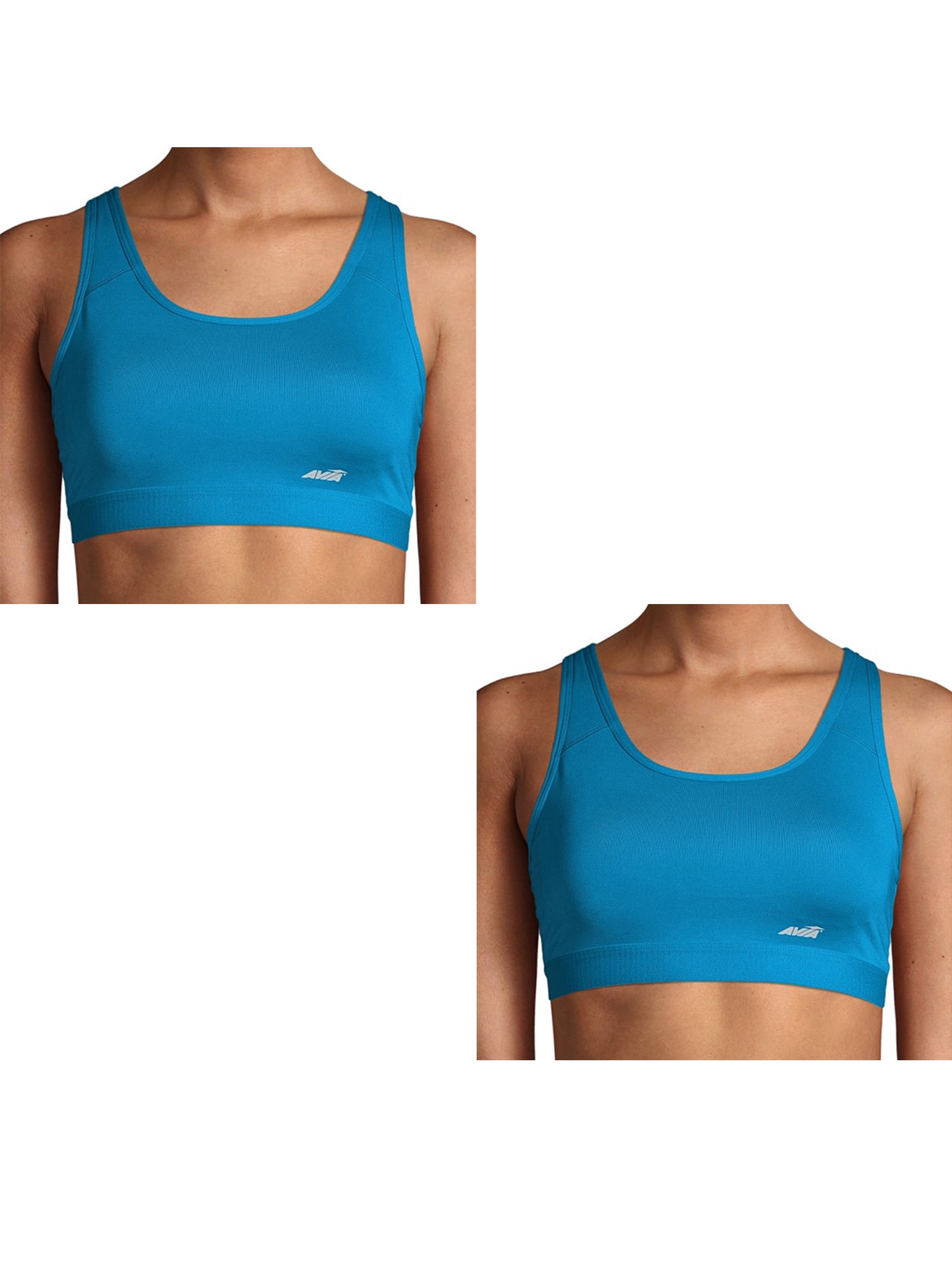 Avia Wirefree Sports Bra SMALL Med. Support White W Black