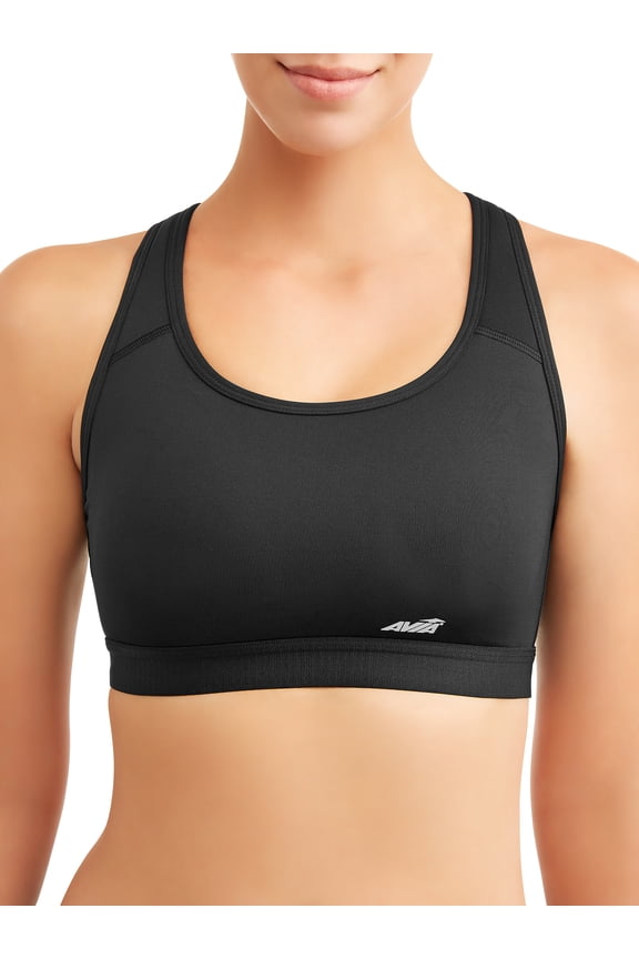 Strappy Sports Bra for Women, Medium Support , S-3XL, 2-Pack