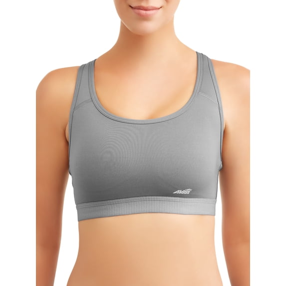 Avia Strappy Sports Bra for Women, Medium Support ,S-3XL, 2-Pack