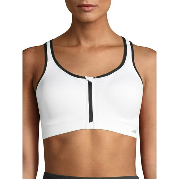Avia Medium Support Zip Front Sports Bra