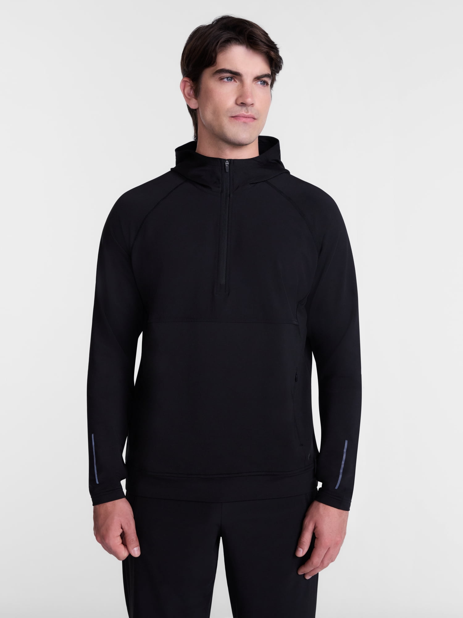 Avia Men's and Big Men's Hooded Half Zip Pullover, Sizes XS-4XLT