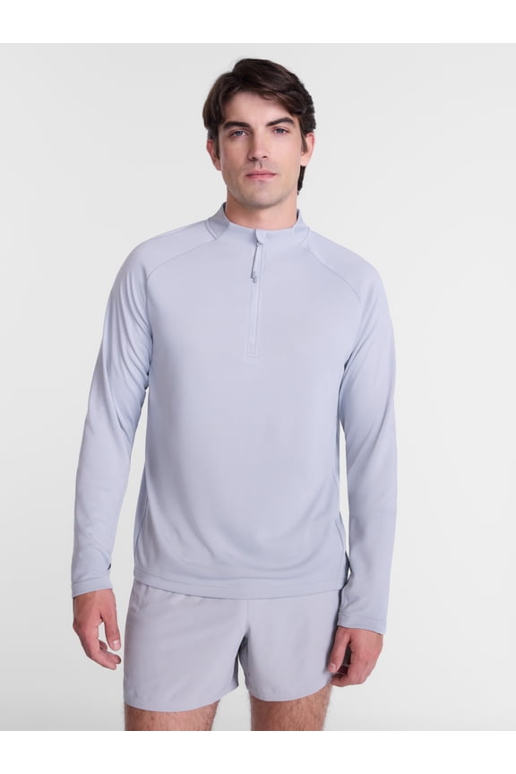Men's and Big Men's Performance Quarter Zip Pullover, Sizes XS-4XLT