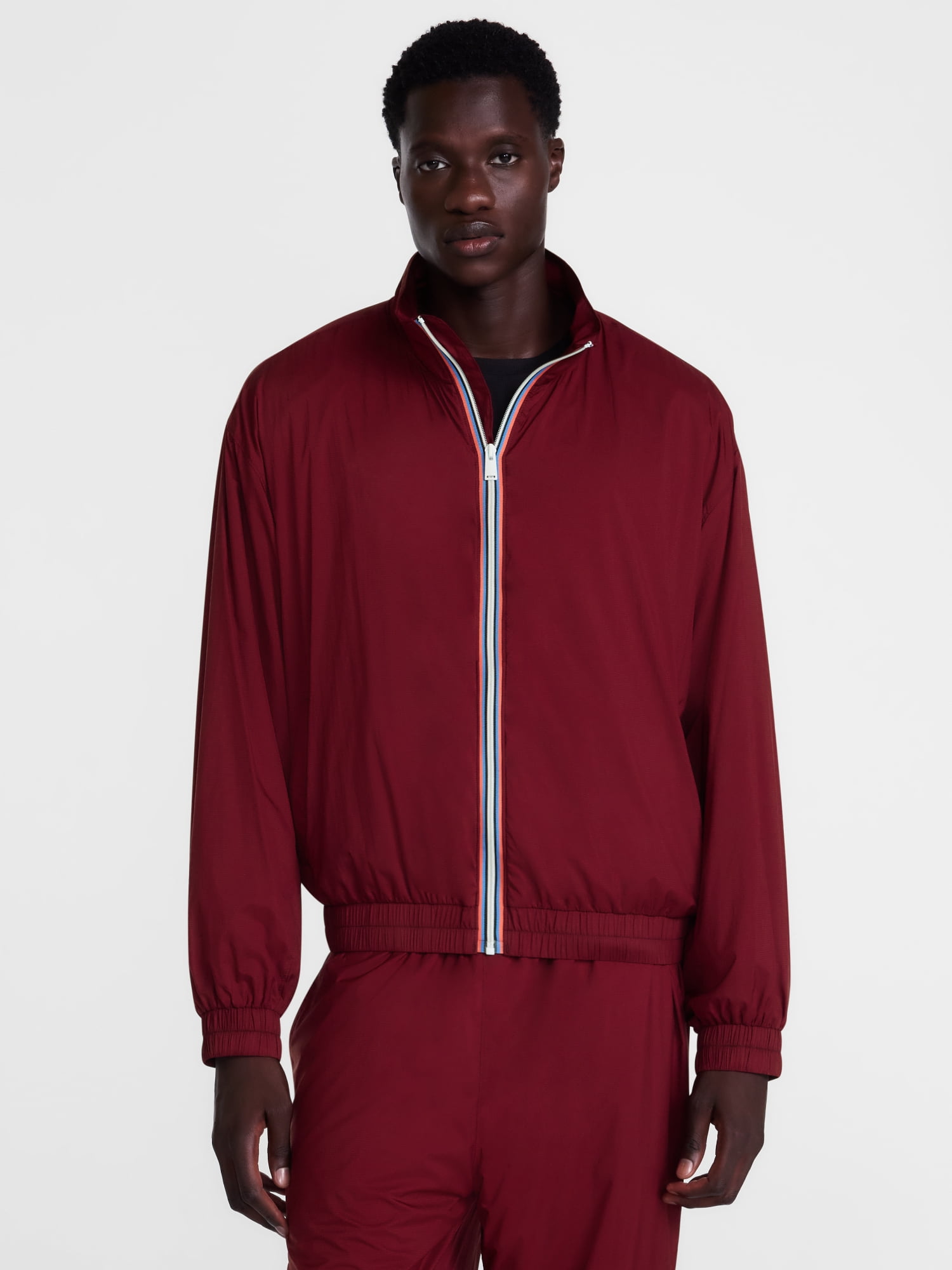 Avia Men's Tech Nylon Zip Up Track Jacket, Sizes XS-3XL