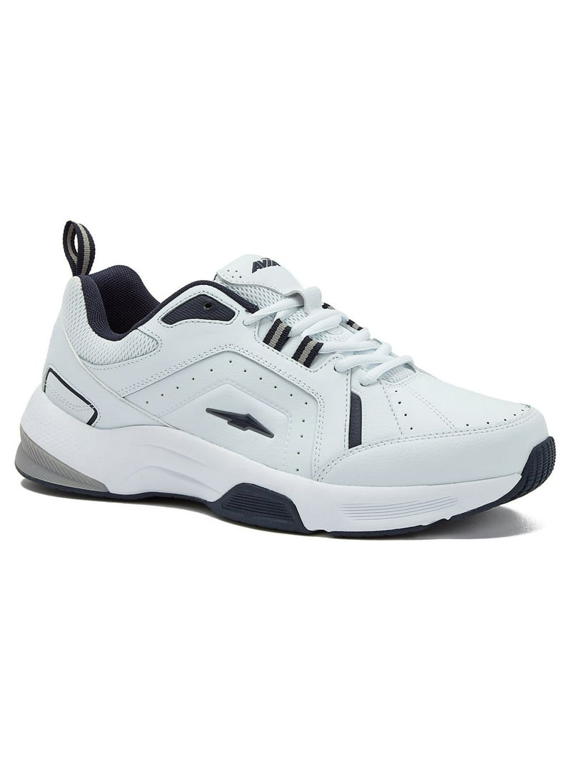 Avia Men's Quickstep Lace-up Walking Shoes Wide Width Leather Mesh