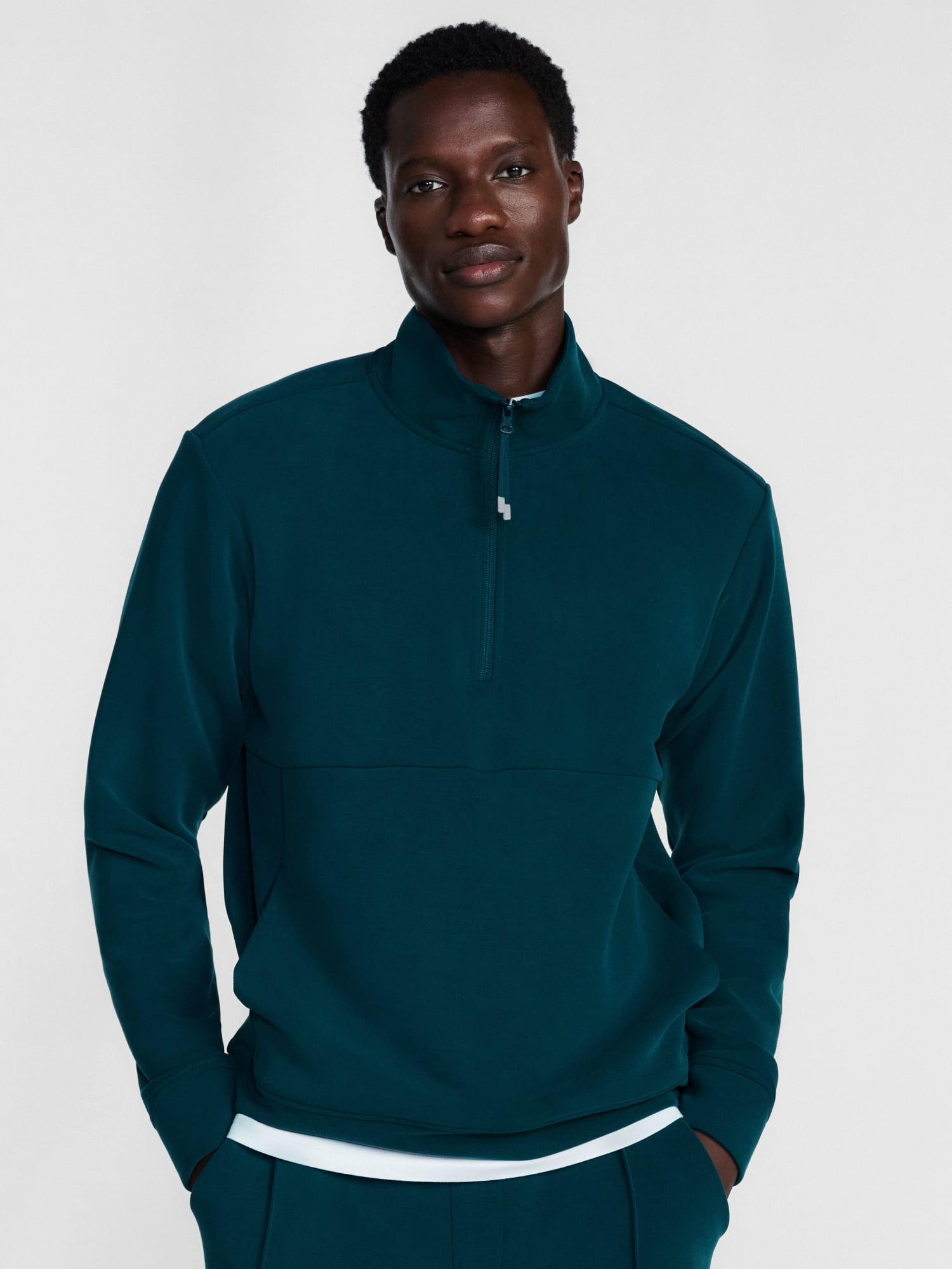 Avia Men's Twill ScubaKnit Quarter Zip Pullover Sweatshirt, Sizes XS-4XLT
